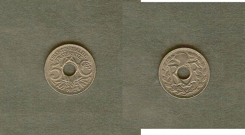5 centimes Lindauer, petit module 1924 Poissy FDC-